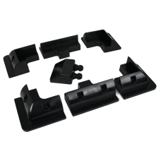 Solar ABS Mounting System for Caravans, Boats, Sheds 7 piece set - BLACK ONLY