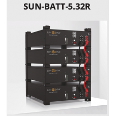 Sunsynk IP20 5.32 Lithium Battery Module 5.32kWh LiFePO4 Battery - 48V Lithium - Rack Mounted