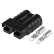 Anderson 50A Black Connector with 6mm terminals - quick cable connect & disconnect