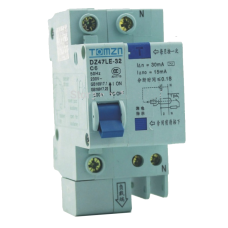 16A AC RCBO 1P DIN Mount Breaker 230V Over current and Leakage protection use from Inverter