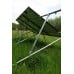 Ground Mount Primary Frame for 2 - 8  large PV panels in Portrait, max width 1145mm - (ground fixing purchased separately)