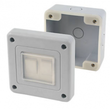 Outdoor weatherproof 2 gang switch for DC LED lighting
