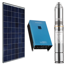 400w DC Solar Water Pumping Bundle with 2 x 375w Solar Panels, Inverter and Pump